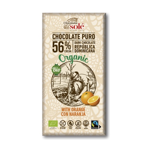 [BOTPR/01689] Xocolata Negre amb Taronja 100 gr ECO